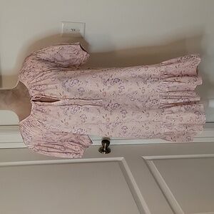 Acacia 100% Organic Cotton Kenna Dress in Dahlia Pattern.  Size P,  NEW with Tag